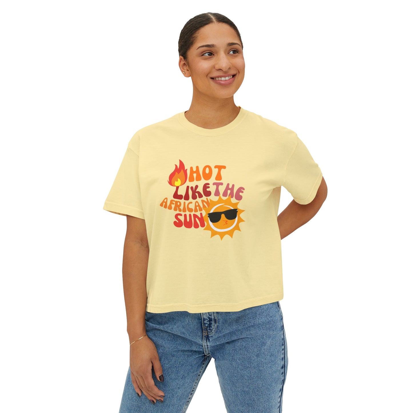 Hot Like The African Sun Crop Top