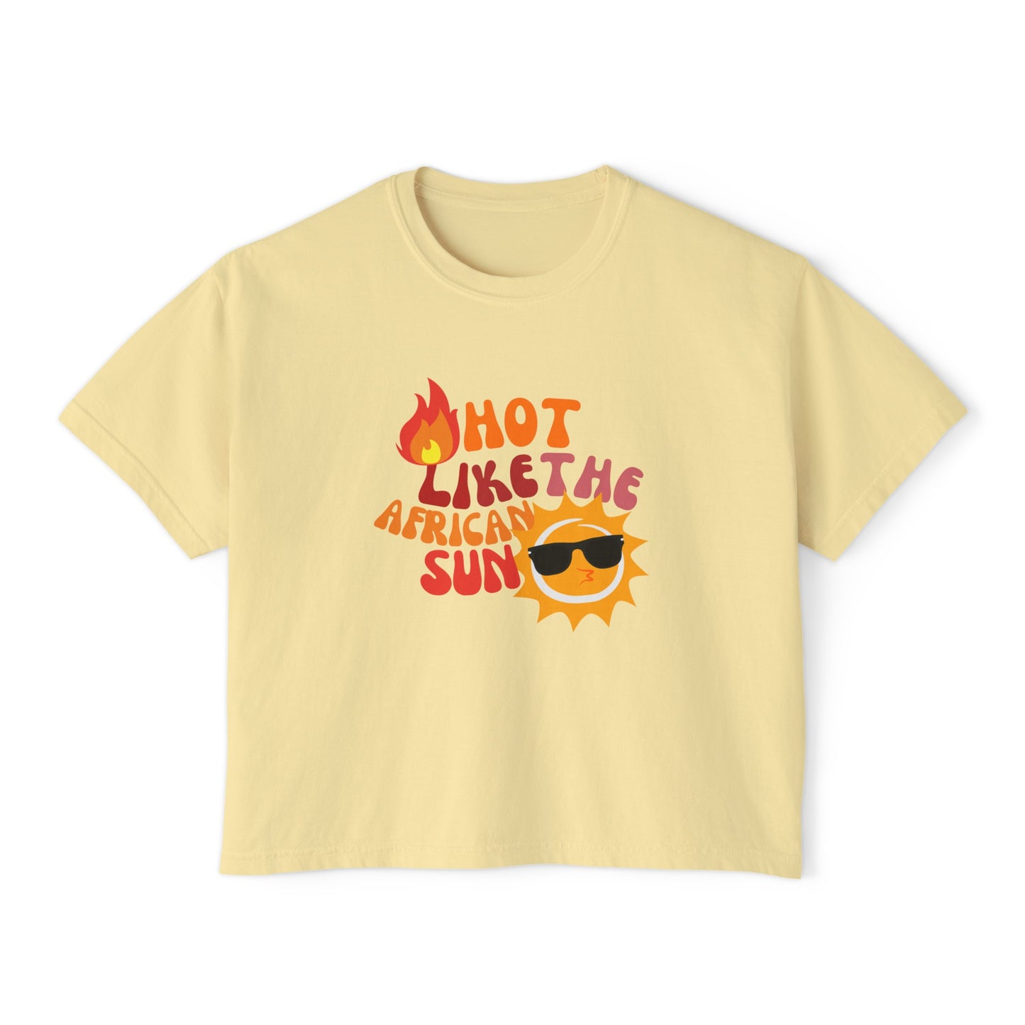 Hot Like The African Sun Crop Top