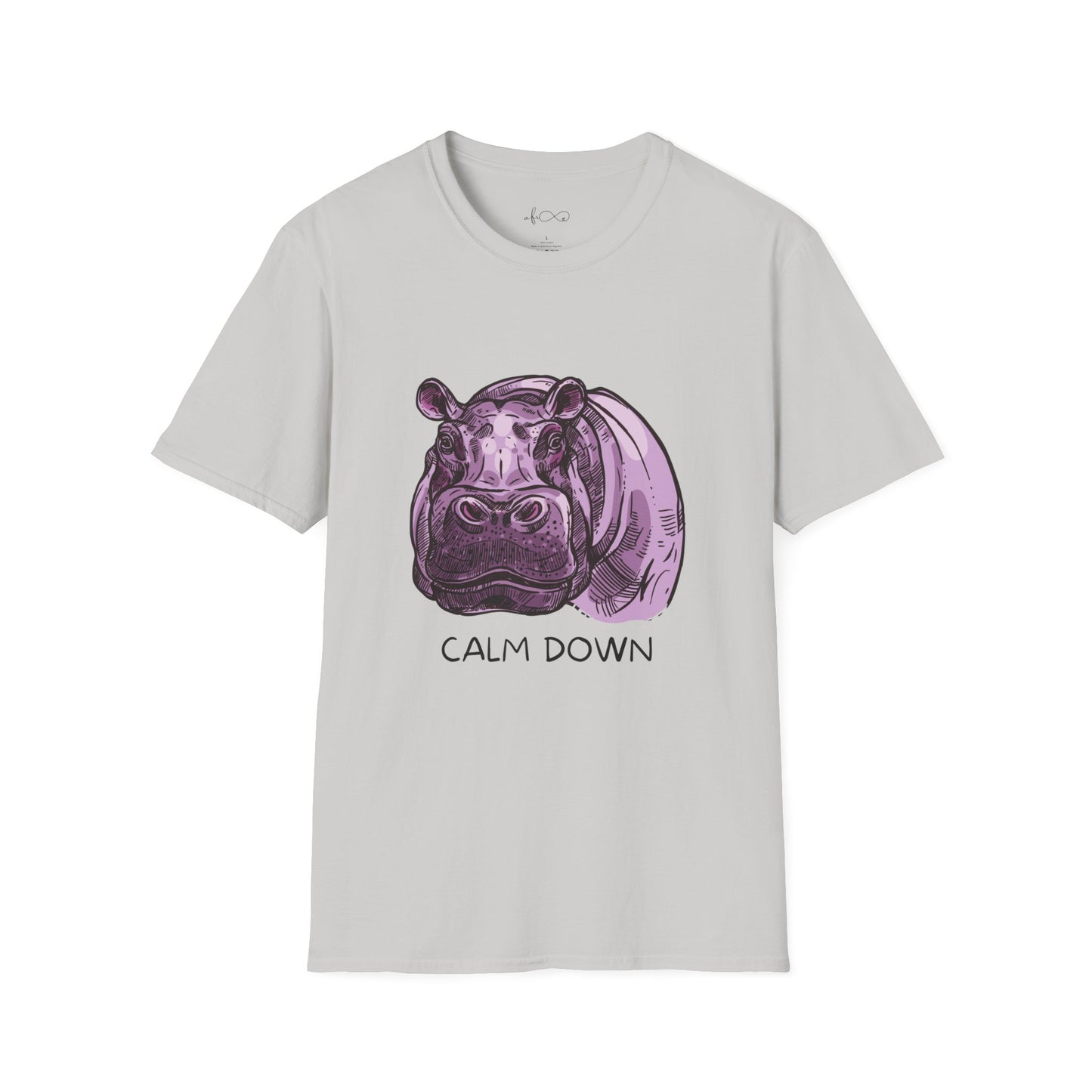 Hippo Says Calm Down T-Shirt