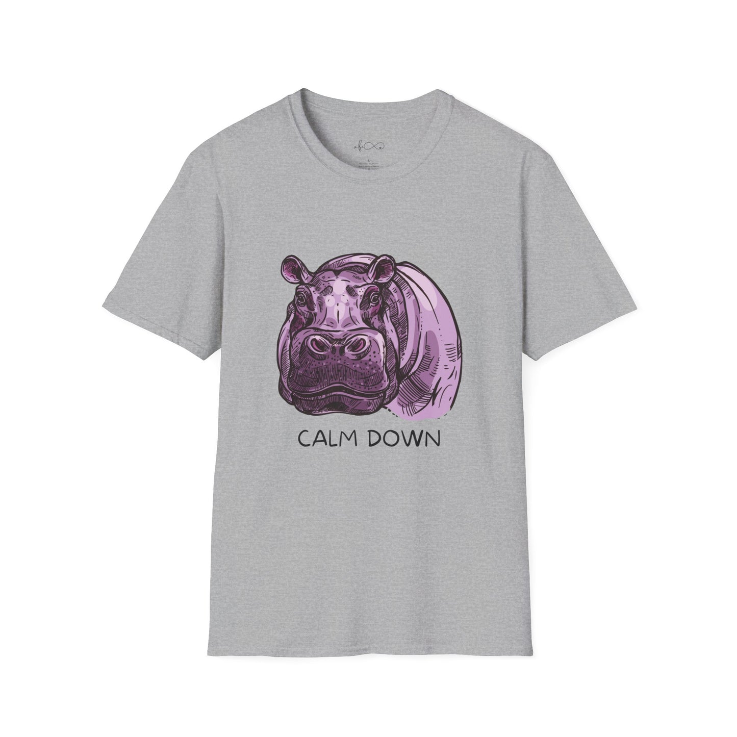 Hippo Says Calm Down T-Shirt