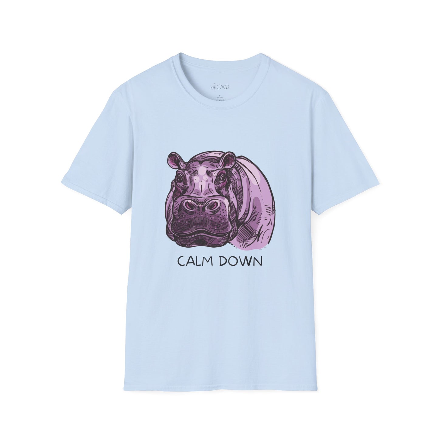 Hippo Says Calm Down T-Shirt