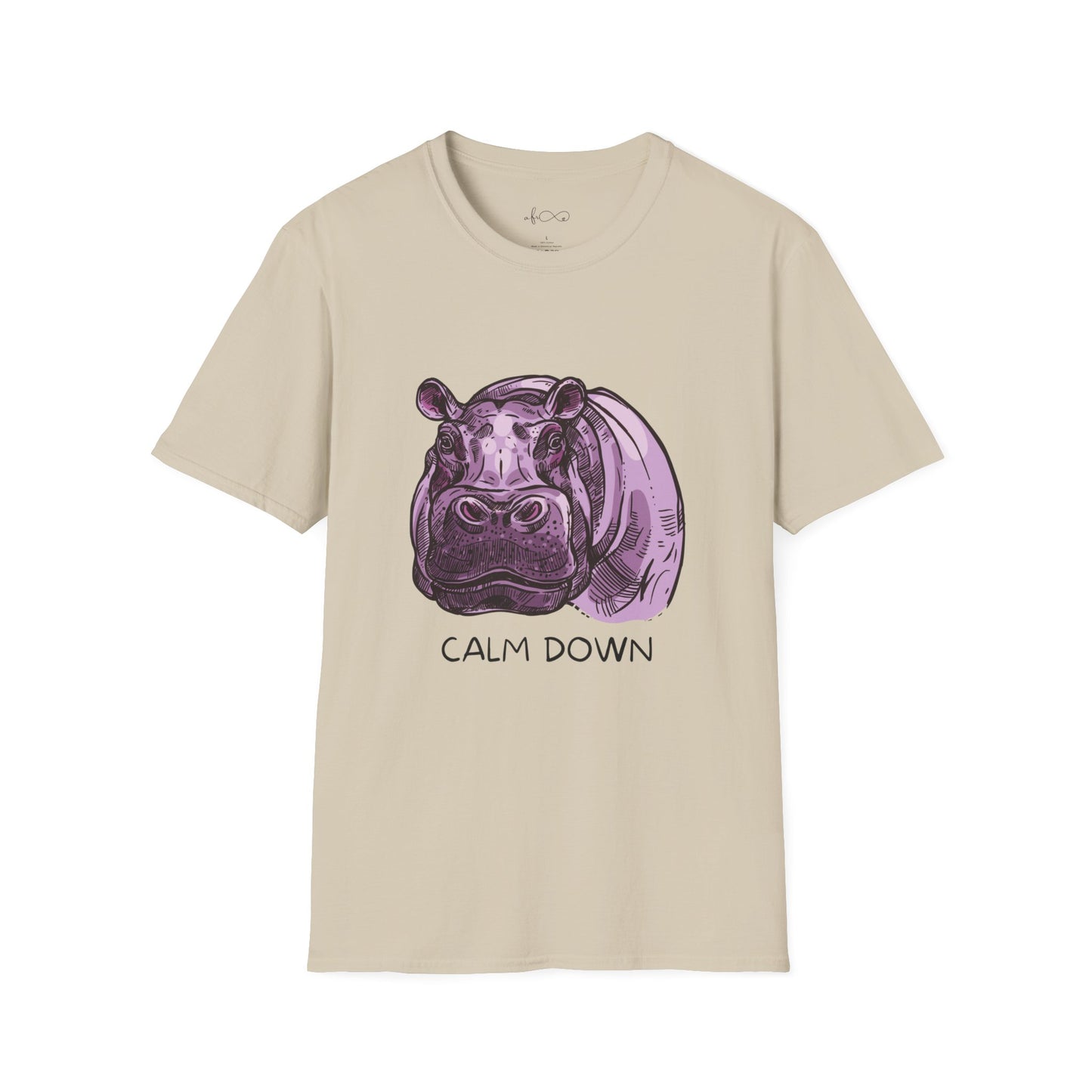 Hippo Says Calm Down T-Shirt