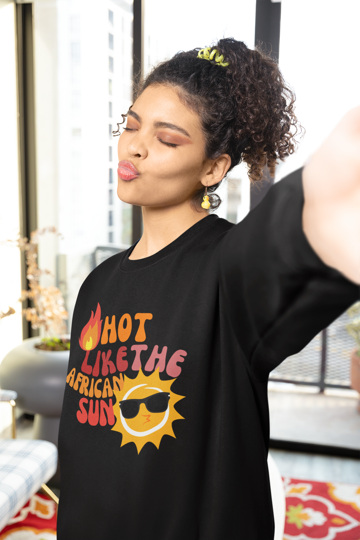 Hot Like The African Sun Crewneck Sweatshirt