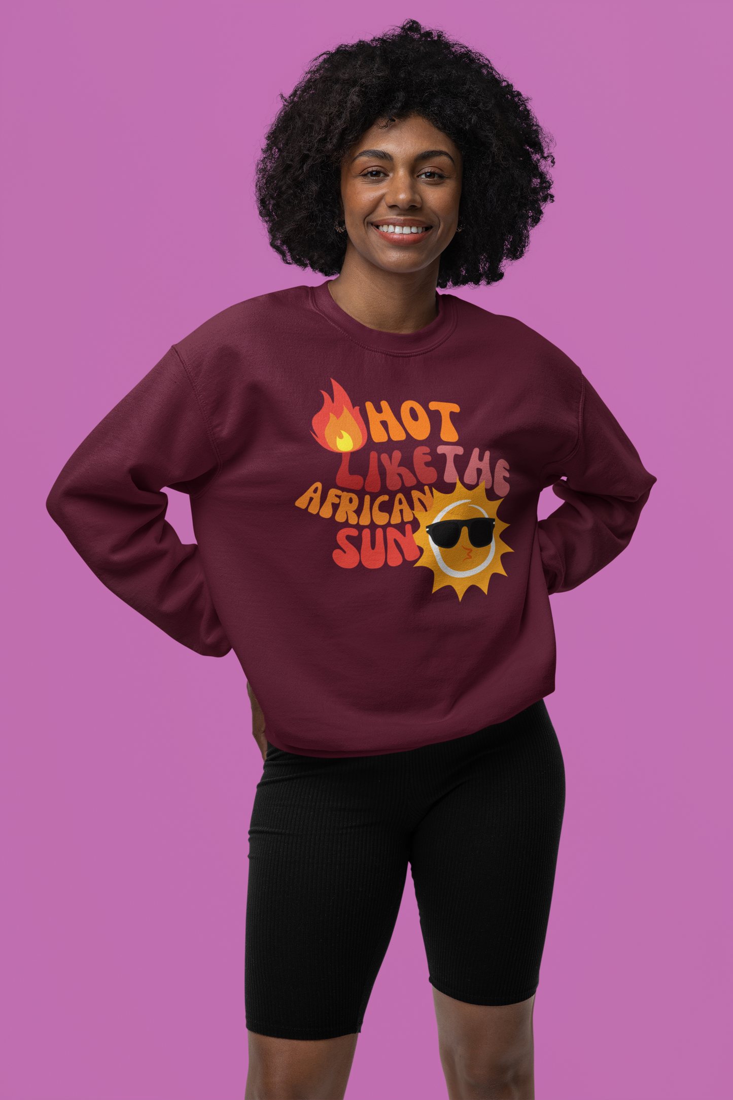 Hot Like The African Sun Crewneck Sweatshirt