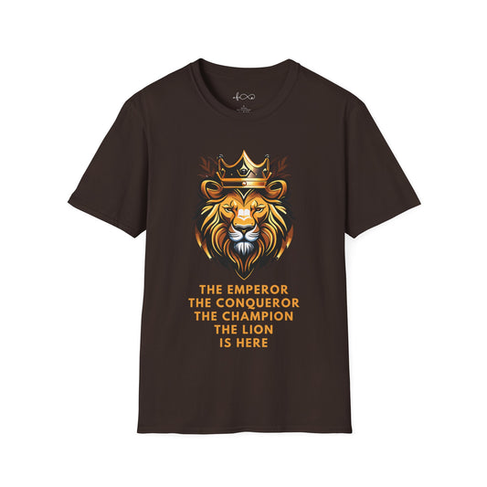 The Emperor, The Conqueror, The Champion, The Lion is Here (Illustration) T-Shirt