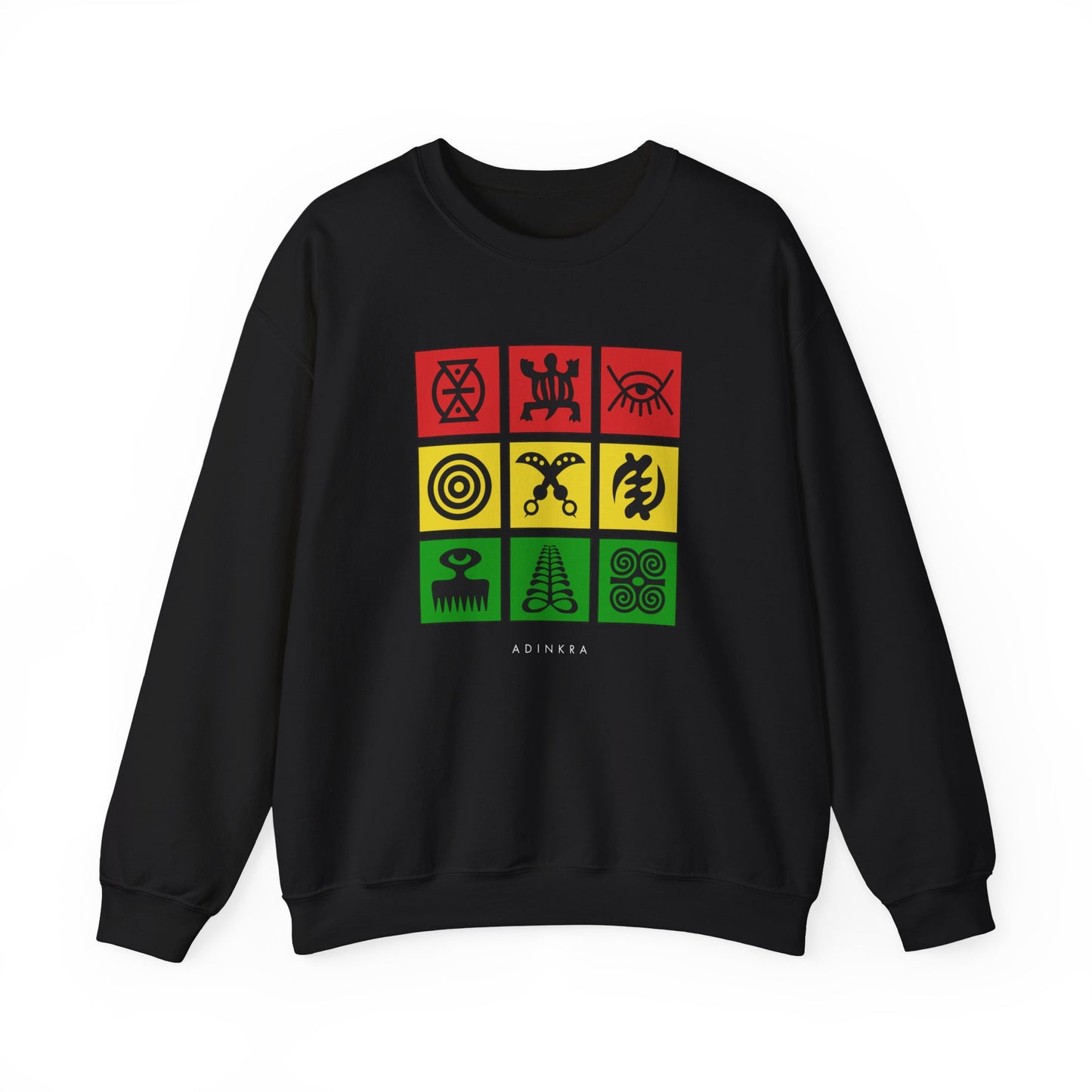 Adinkra Grid Crewneck Sweatshirt