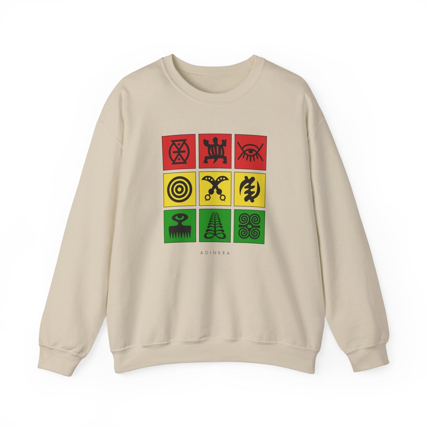 Adinkra Grid Crewneck Sweatshirt