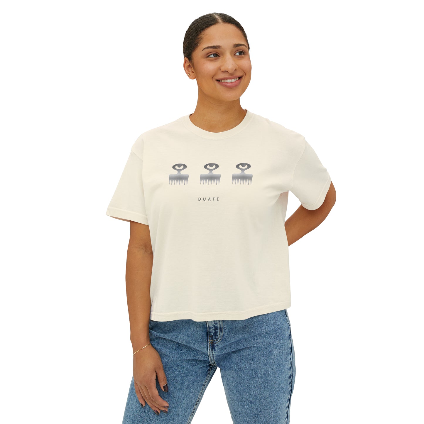 Zinny's Duafe - Women's Boxy Tee - Love & Care