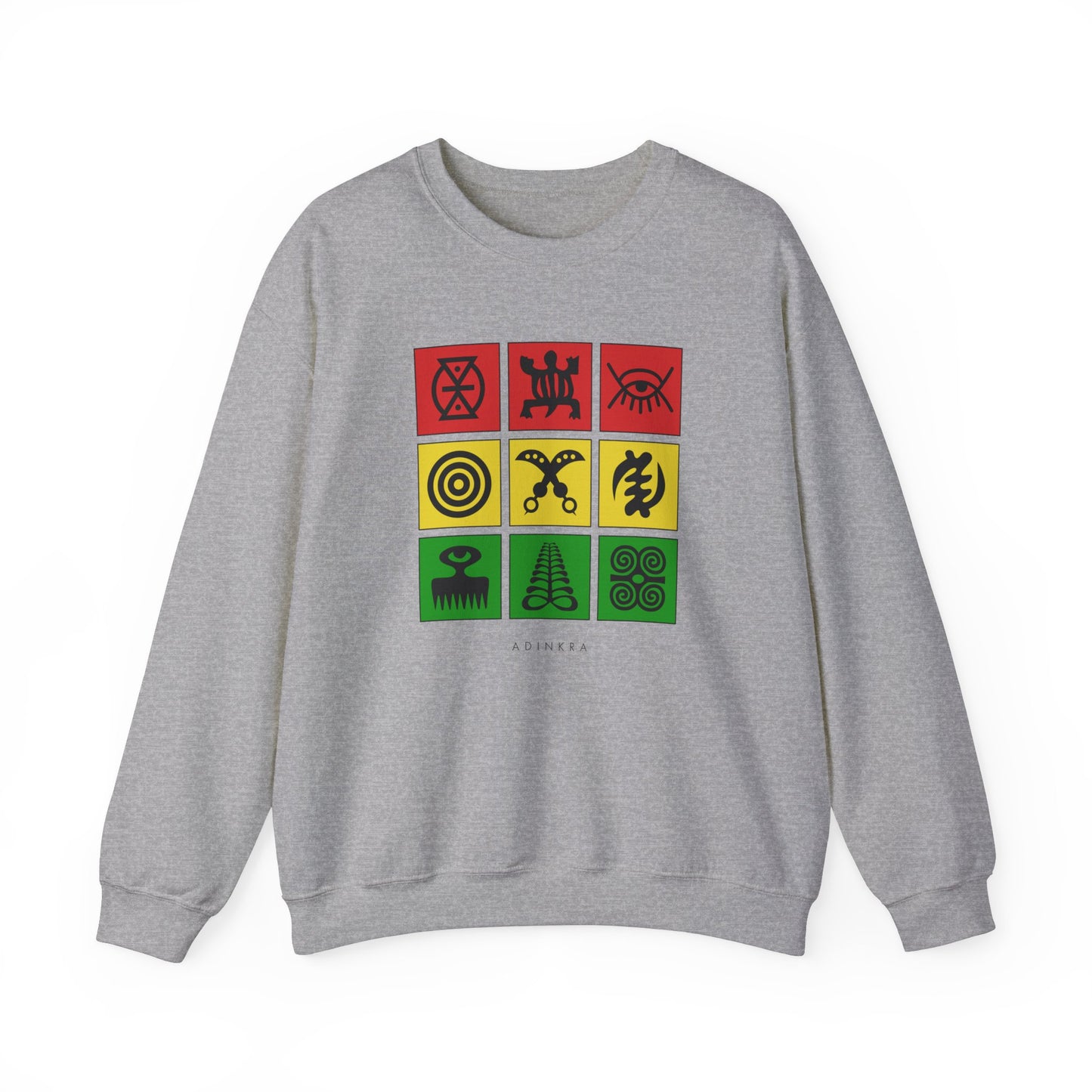 Adinkra Grid Crewneck Sweatshirt