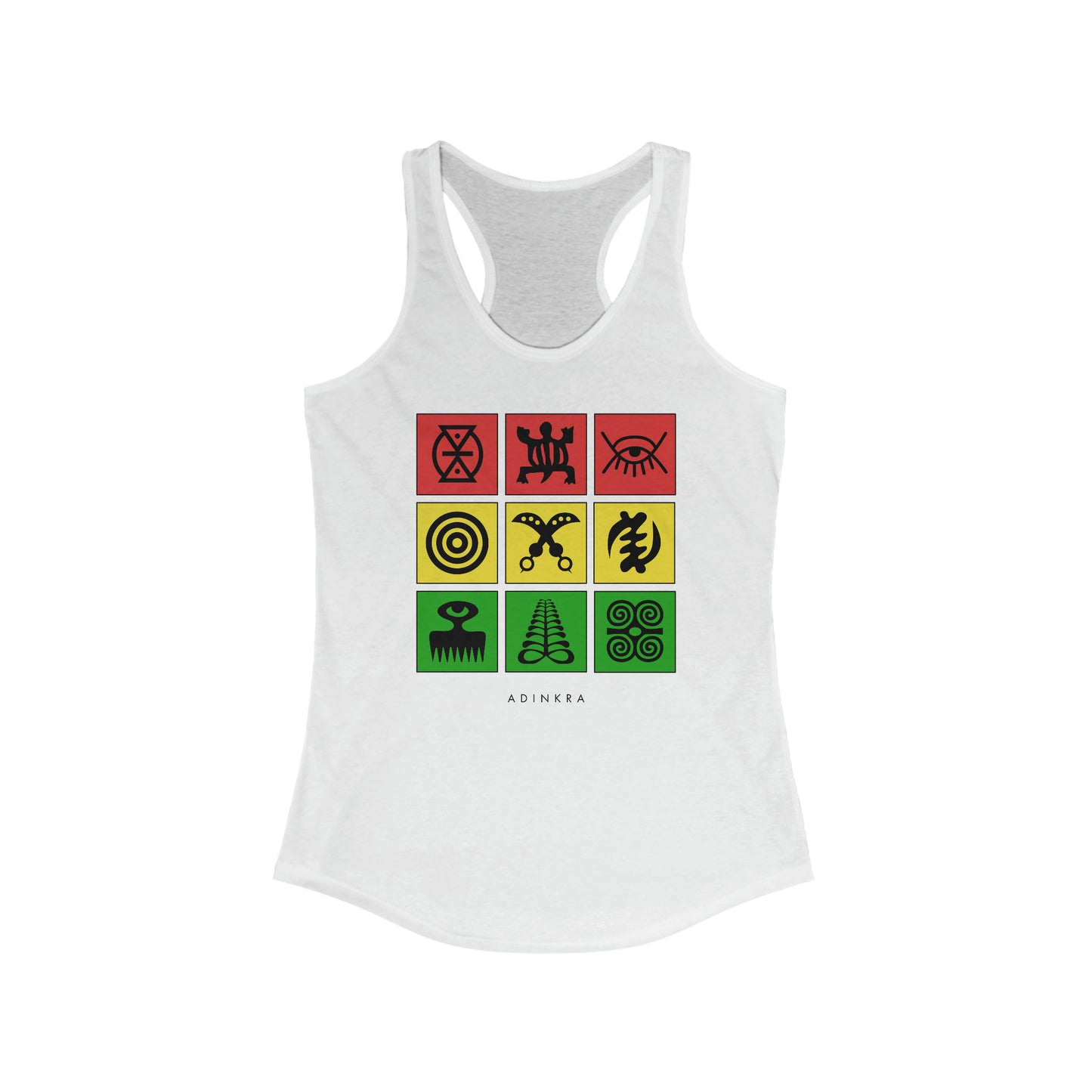 Adinkra Grid Women's Racerback Tank