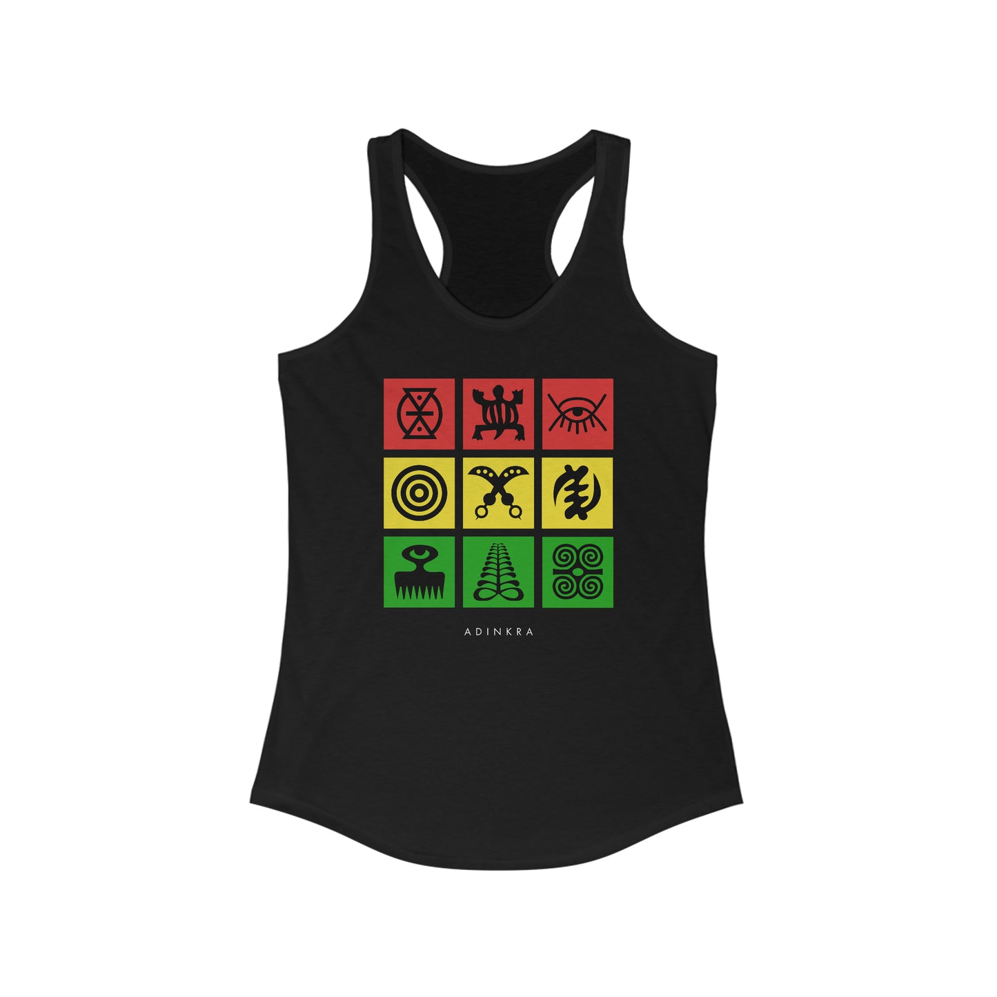 Adinkra Grid Women's Racerback Tank