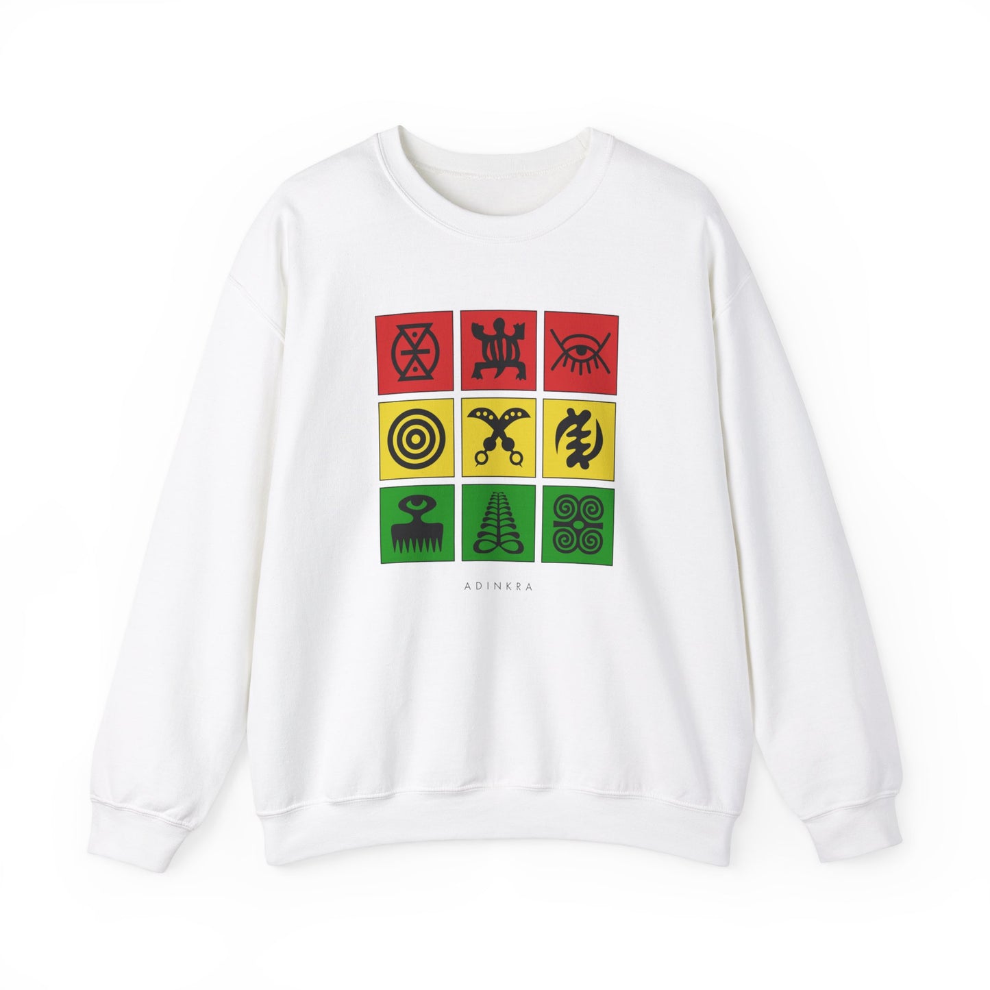 Adinkra Grid Crewneck Sweatshirt